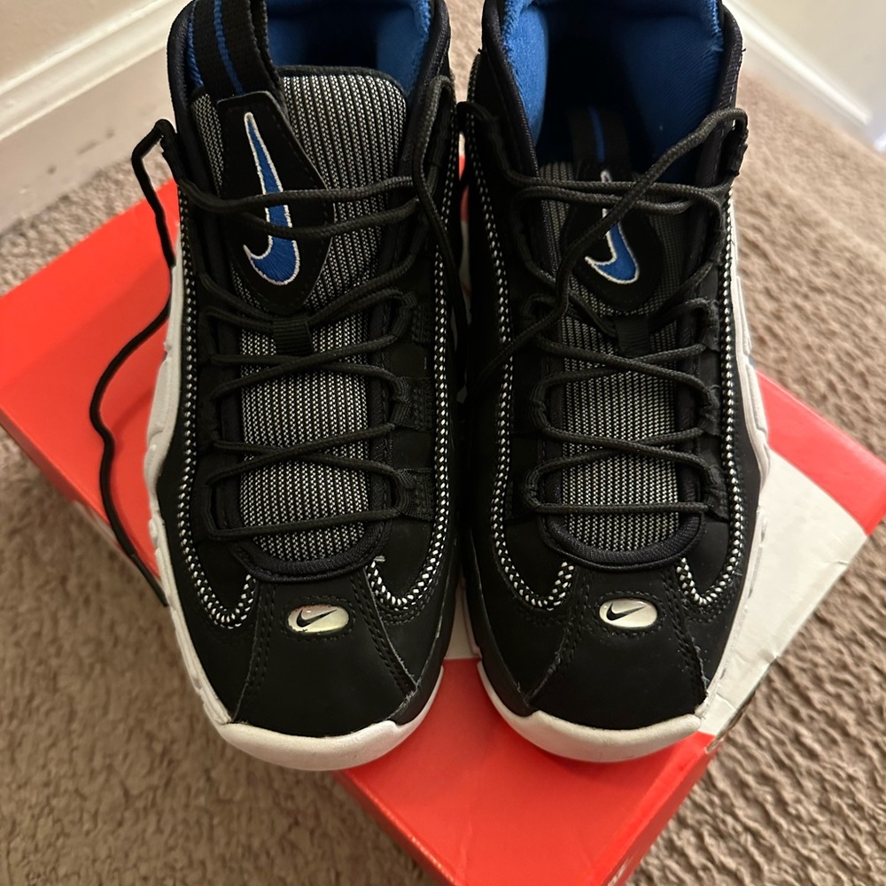 Kids Black and Blue Athletic Shoes
